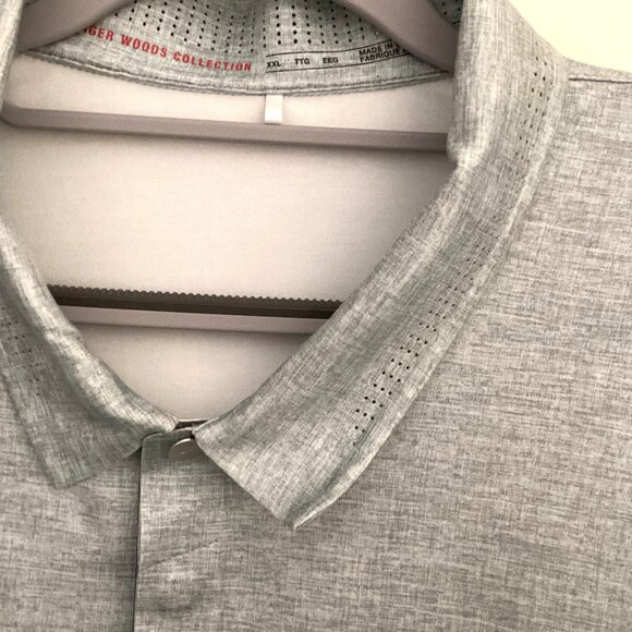 Tiger Woods Collection Nike Men's Polo Shirt Size XXL Striped Golf Short Sleeves - Picture 4 of 9